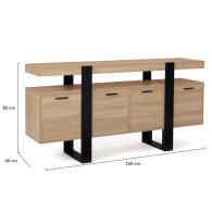 Buffet BRIXTON XXL 160cm