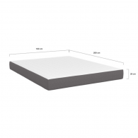 Matelas 160cm mémoire de forme - 20cm d'épaisseur