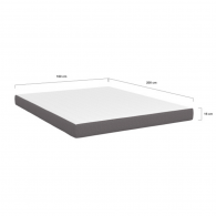 Matelas 160cm mémoire de forme - 16 cm d'épaisseur
