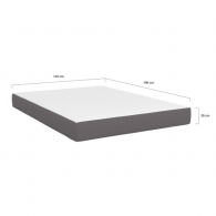 Matelas 140cm mémoire de forme - 20cm d'épaisseur