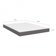 Matelas 140cm mémoire de forme - 16cm d'épaisseur